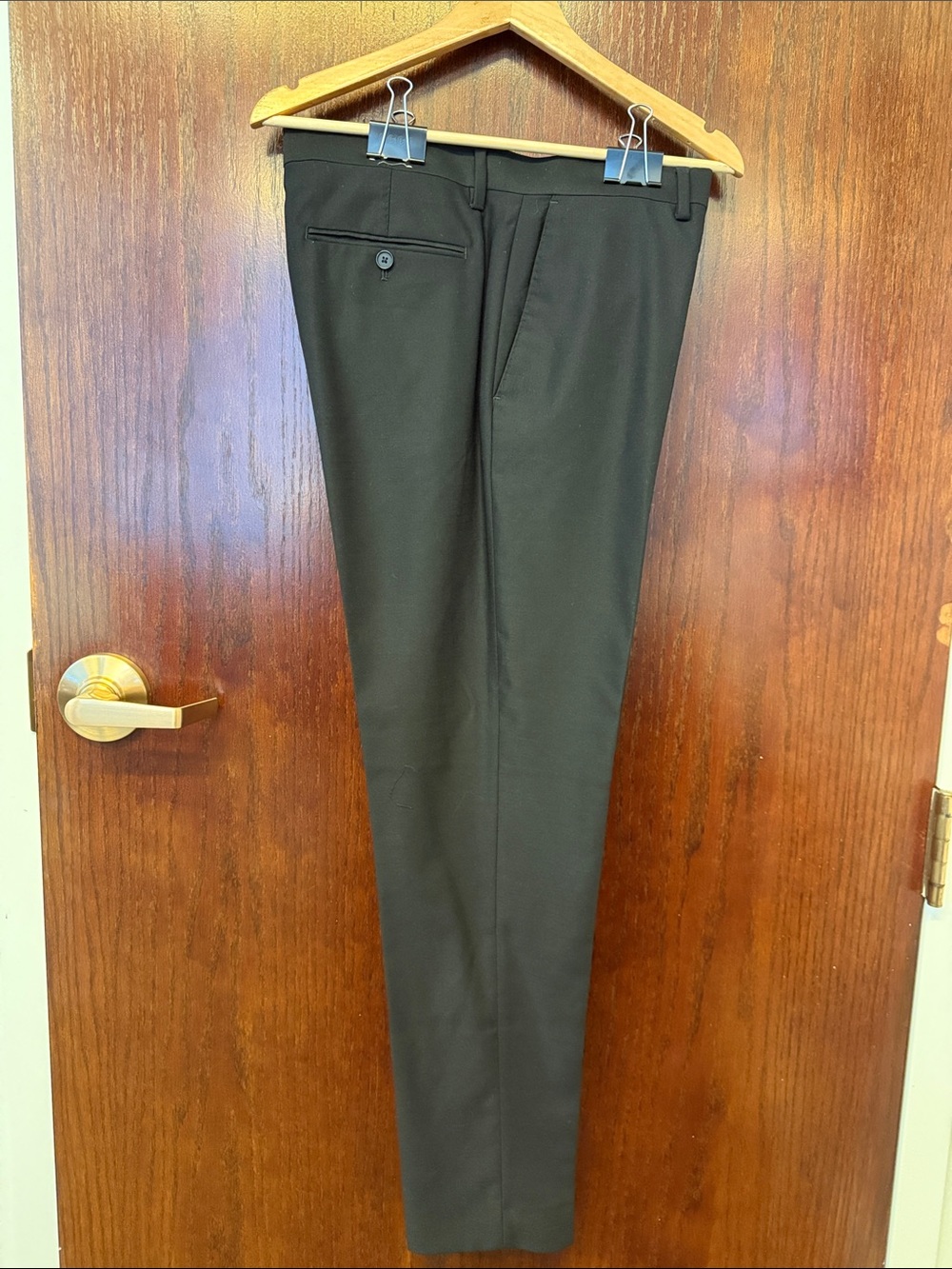 Banana Republic Black Men's Dress Pants - Classic Straight Fit